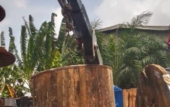 Electric cable drum falls, kills one in Lagos 9 IMG 20240316 WA0222