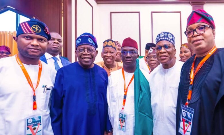 PHOTOS: Tinubu, Ganduje, present party flag to Edo APC Gov'ship candidate 9 IMG 20240318 WA0039