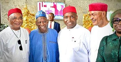 Embrace APC to end marginalisation, Ganduje urges Igbo 1 Ifeanyi Uba empowerment