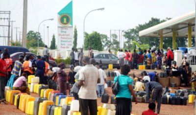 Nigerians on queue