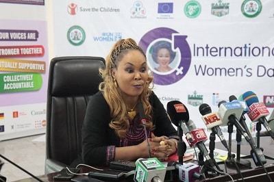 The Minister of Women Affairs Barrister Uju Kennedy Ohanenye