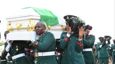It is our duty to protect the families of our fallen heroes, by Bola Tinubu 1 burial of slain soldiers