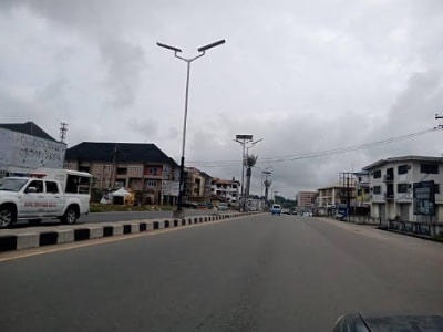 Empty street in Ilorin