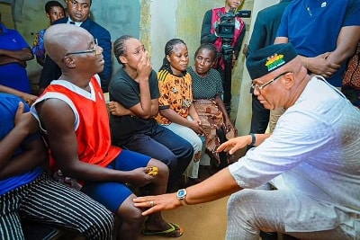 Gov. Eno visits family of deceased make-up artist 1 IMG 20240413 WA0055