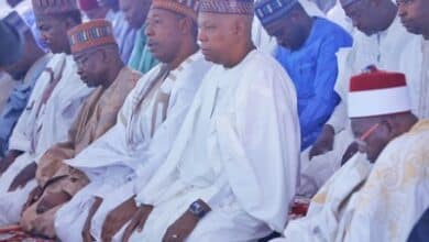 Shettima, Zulum, others attend Eid prayers in Maiduguri 3 Shettima Zulum