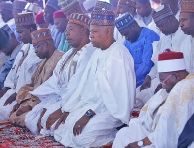 Shettima, Zulum, others attend Eid prayers in Maiduguri 1 Shettima Zulum