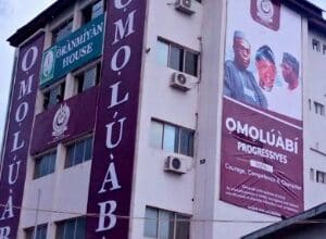 Aregbesola removes APC logos from renovated campaign office 8 Aregbe campaign office