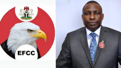 Navy hands over intercepted vessel as EFCC grills 13 suspected oil thieves 7 BeFunky collage 2