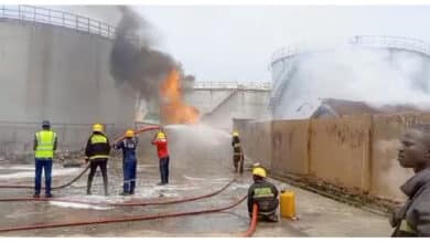 BREAKING: Fire guts new NNPC depot in Apapa 3 NNPCL Depot