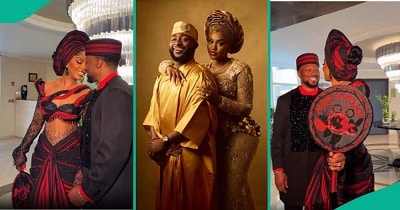 Davido, Sharon Ooja exchange prayers after wedding ceremony 1 Davido Sharon