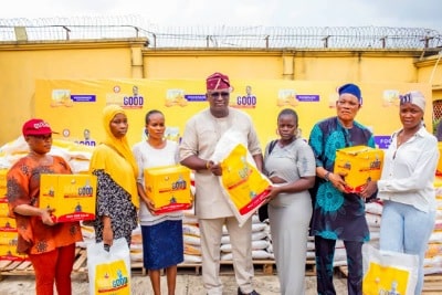 Distribution of food packs Lagos East