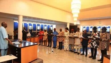 Operate remotely if you can't access council secretariats, Fubara tells new chairmen 10 Fubara swearing in