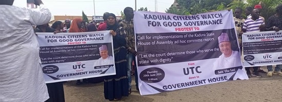 Kaduna demonstrators