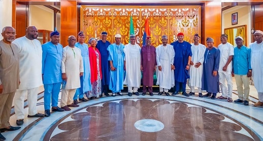 PHOTO NEWS: Senate leadership on a courtesy visit to President Tinubu in Lagos 5 Senate visit Tinubu 1