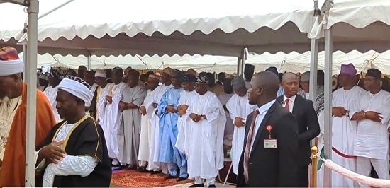 Tinubu eid prayer