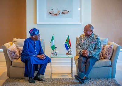 Tinubu arrives Abuja from South Africa 1 image 6483441 9