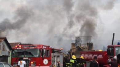BREAKING: Fire razes seven-storey building in Lagos Island 13 1000644262