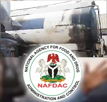 NAFDAC seizes 3 petrol tankers transporting edible vegetable oil in Lagos 1 20240822 124731
