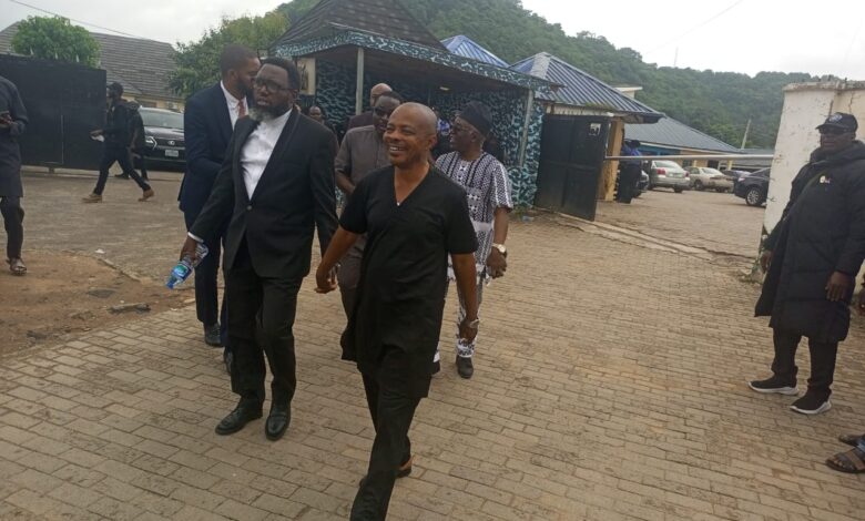 Ajaero and team leave Police HQ