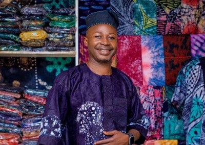 Meet Adebayo Muritala, 'Bulldozer,' the blind artist revolutionizing Adire Art 9 Blind artist
