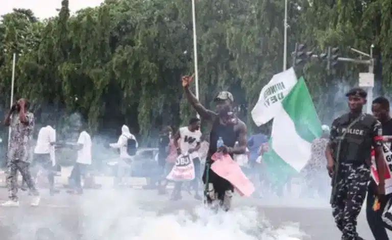 Police teargas protesters, journalists in Abuja 1 IMG 1840