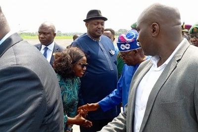 President Tinubu arrives Malabo 1