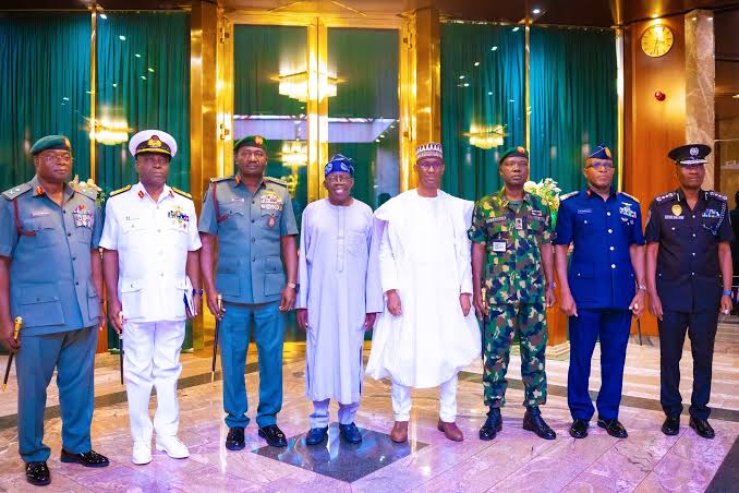 Breaking: President Tinubu meets with Security Chiefs amid ongoing protests 1 WhatsApp Image 2024 08 05 at 3.16.05 PM