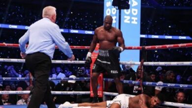 Dubois knocks out Anthony Joshua in 5th round (PHOTOS) 10 Dunois Joshua knocked out