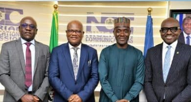 PHOTO: NCC Chairman, Maida hosts Chartered Institute of Bankers' delegation 3 NCC CIBN Maida