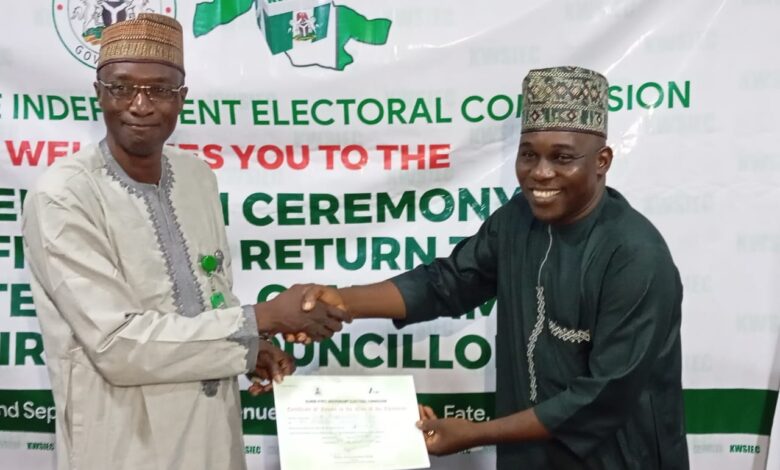 KWSIEC presents certificates of return to newly elected council chairmen 5 WhatsApp Image 2024 09 23 at 8.36.43 AM