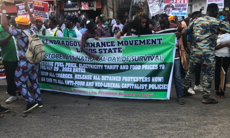Nigeria at 64: Protesters gather in Lagos, Abuja over high cost of living 5 IMG 20241001 093957