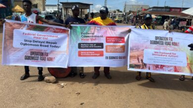 Students, Youths protest poor condition of Ogbomoso road 10 IMG 20241019 165753