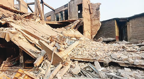 The collapsed