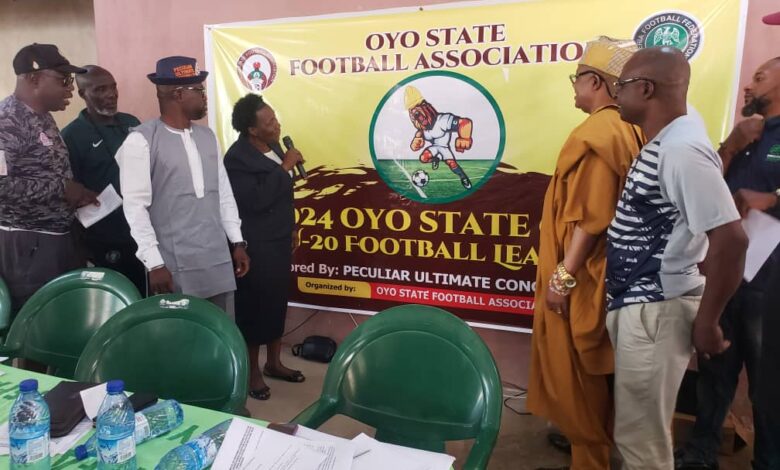 Organizers unveil logo for 2024 Oyo State GSM U-20 Football League in Ibadan 1 WhatsApp Image 2024 11 21 at 6.53.32 AM