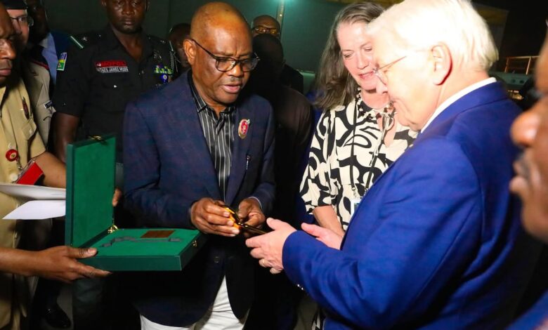 VIDEO: FCT Minister Wike welcoming German President to Nigeria 1 20241211 095250