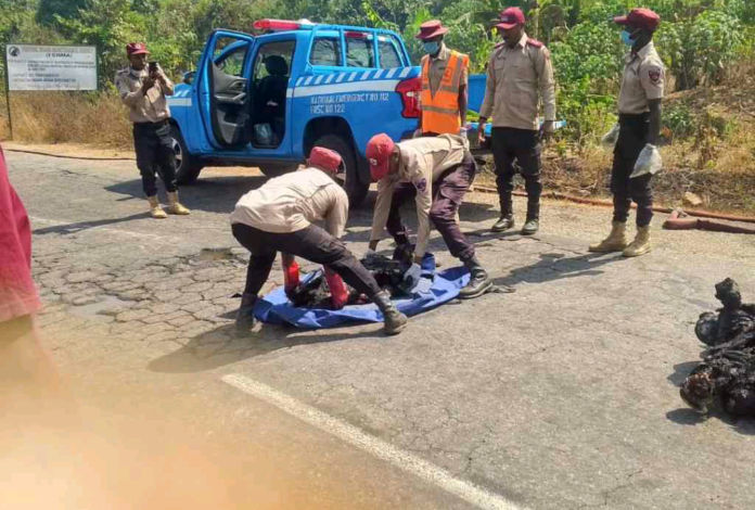 BREAKING: 13 die, 1 injured as two buses collide on Owo-Ikare road in Ondo 1 FRSC 1 696x696 1