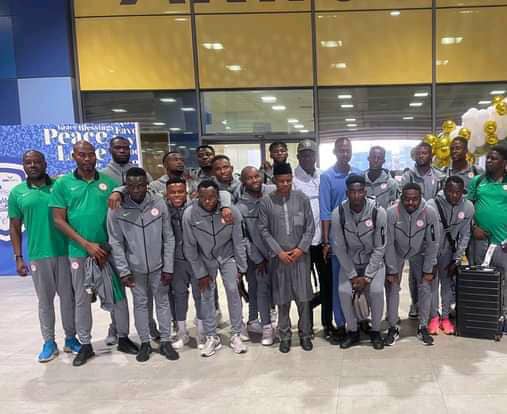 CHAN qualifier: Super Eagles B Team arrive in Accra for Black Galaxies clash 1 IMG 20241221 WA0017