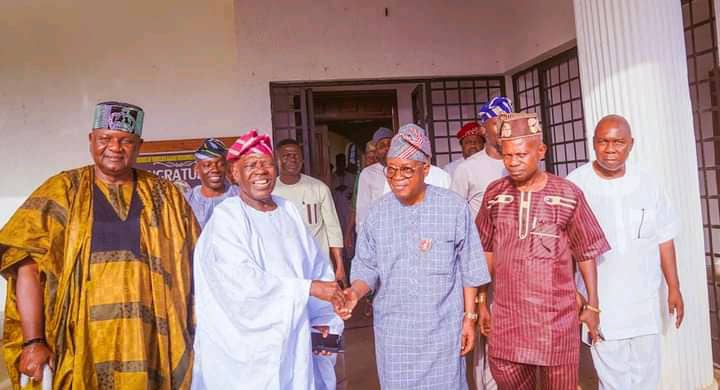 Oyetola pays Christmas visit to Chief Adebisi Akande 3 IMG 20241226 WA0009