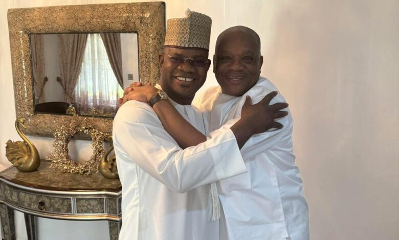 Yahaya Bello visits Sen. Uzor Kalu in Abuja on Boxing Day 1 IMG 20241226 WA0227