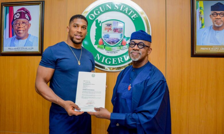 Ogun to construct Anthony Joshua Indoor Boxing Ring- Abiodun 1 IMG 20241230 WA0297