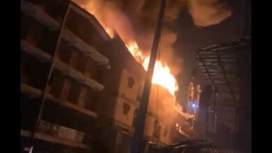 Fire razes spare parts market in Ibadan 9 fire