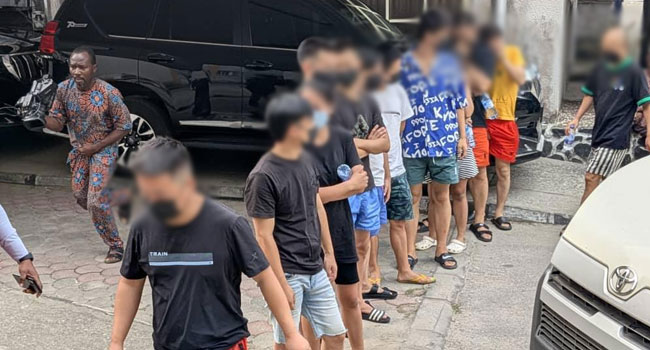 EFCC begins prosecution of 13 chinese nationals, company for alleged cryptocurrency fraud, romance scam 1 Chinese scammers