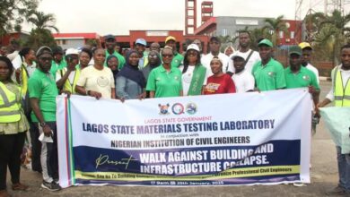 Building Collapse: LSMTL, Engineers organise walk to sensitize against use of quacks 12 FB IMG 1738068996005