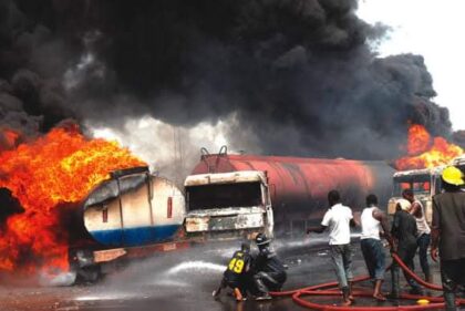 Fuel Tanker explosion