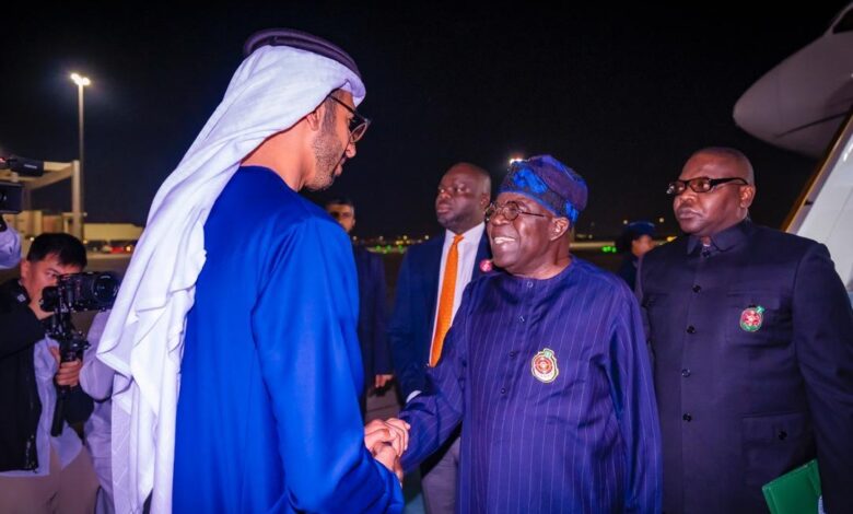 Tinubu arrives in UAE for Abu Dhabi Sustainability Week 5 IMG 20250112 WA0011