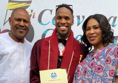 Saidi Balogun, Fathia Williams’ son graduates from university 1