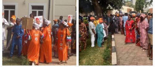 Hundreds of supporters welcome Obasa into Lagos after impeachment 1 Obasa supporters scaled e1737799644548