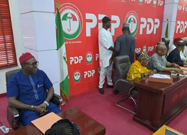 Edo PDP screens aspirants for by-elections 1 PDP Secretariat e1738153364255