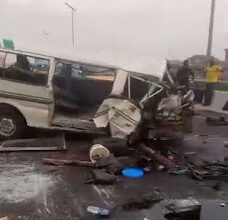 LASTMA rescues 14 as commercial bus, car collide on Third Mainland Bridge 11 1000231710