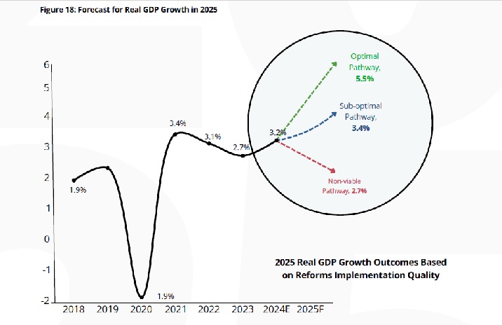 NESG projects 5.5% real GDP growth in 2025 3 Chart1